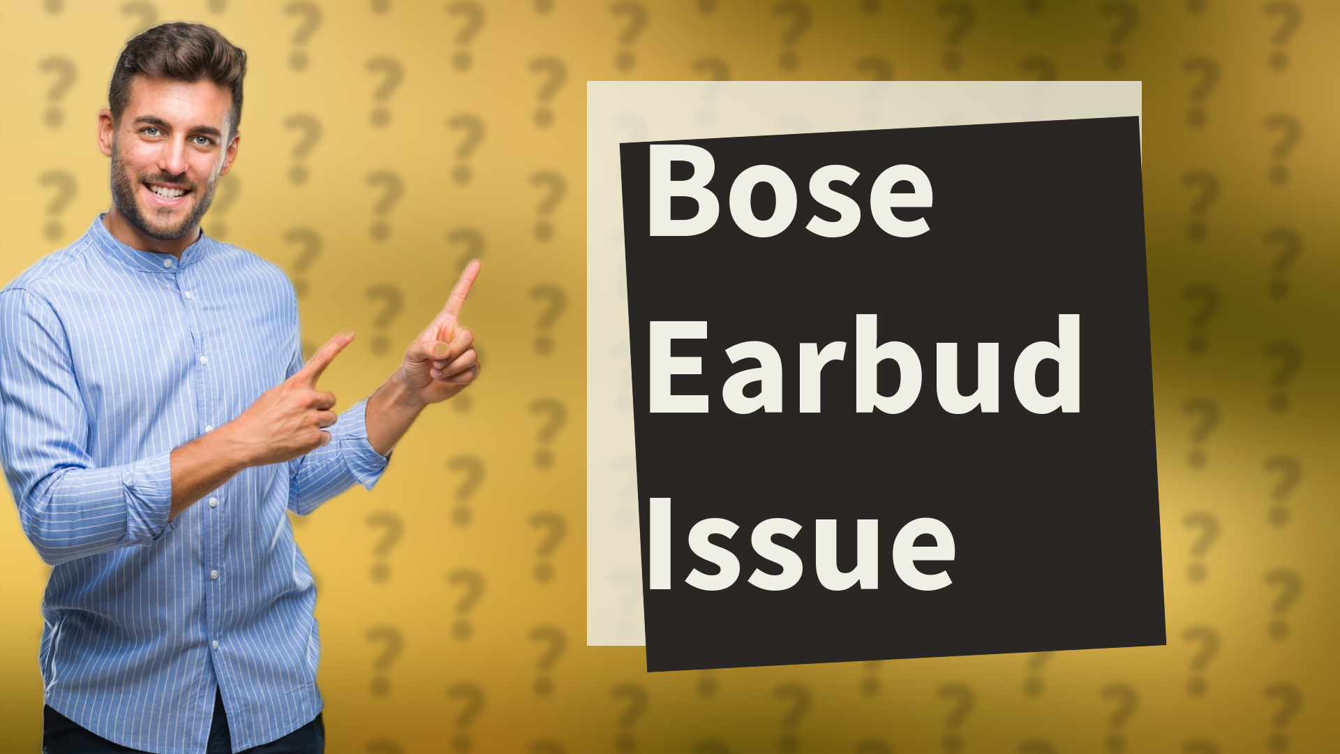 Bose Earbud Issue