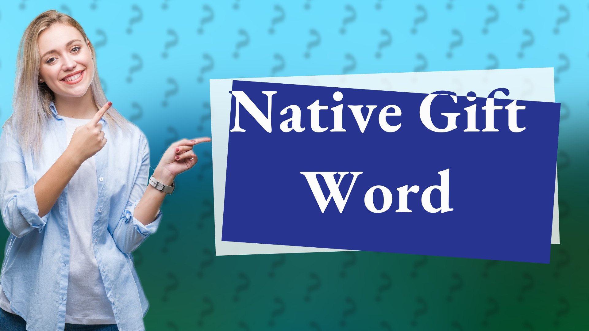 Native Gift Word