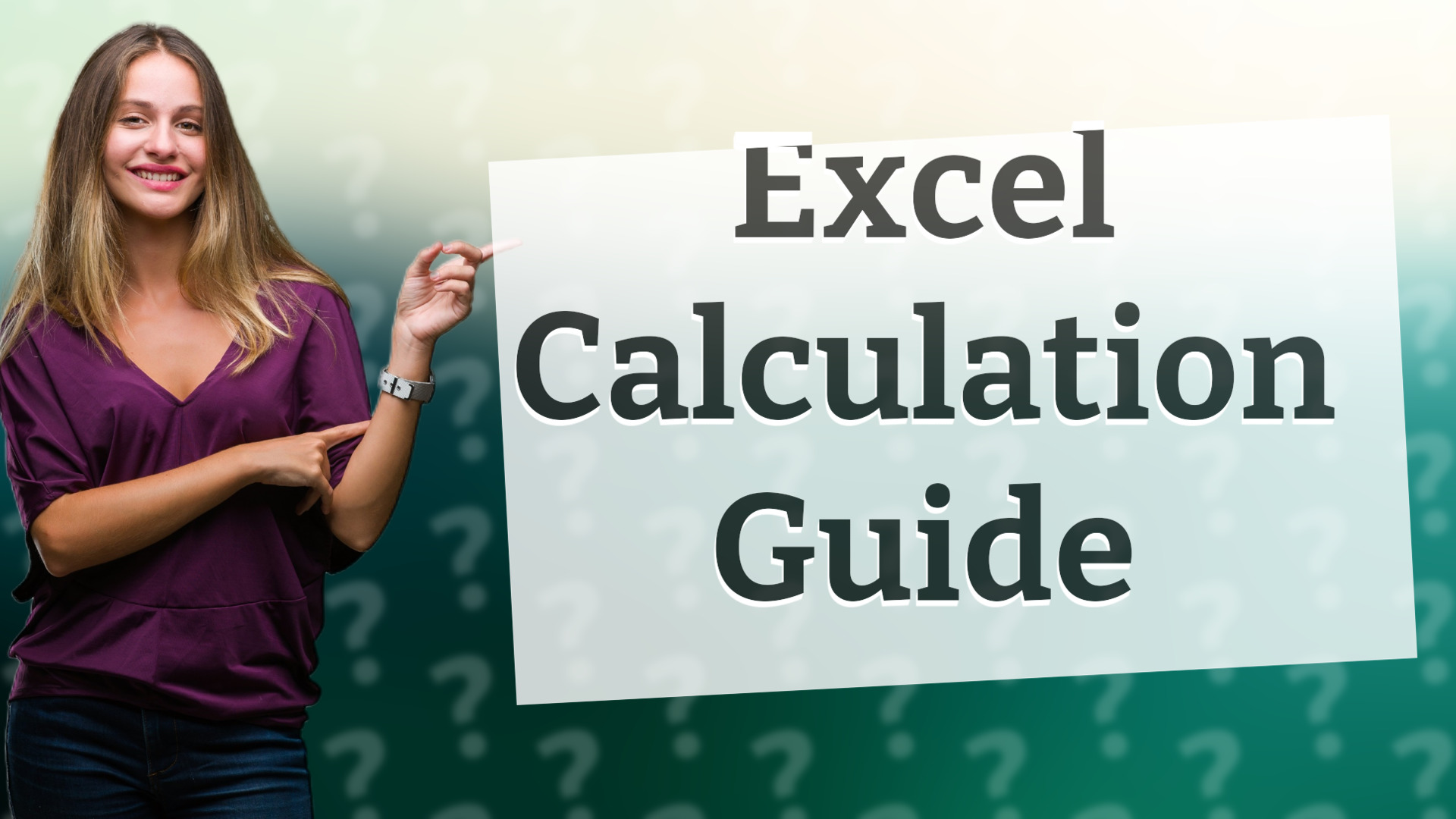 Excel Calculation Guide