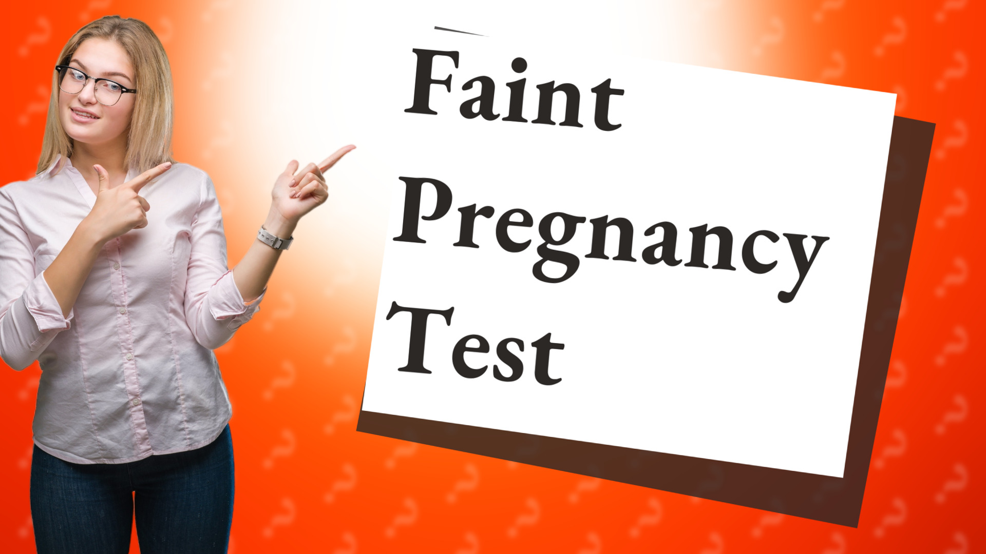 Faint Pregnancy Test