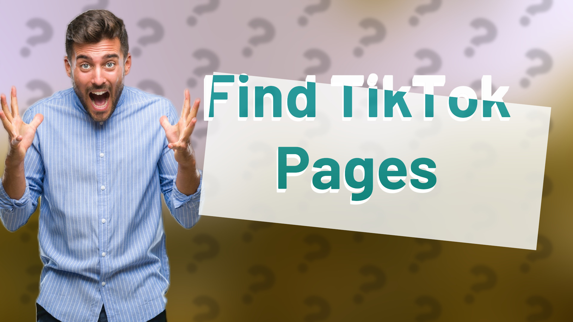 Find TikTok Pages