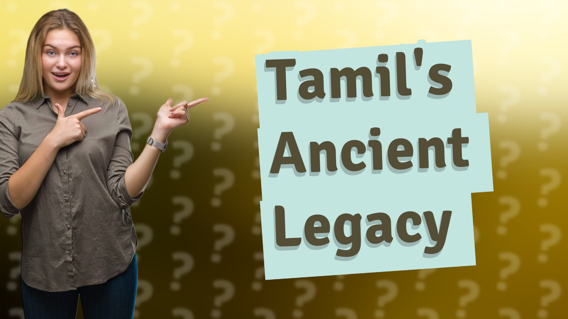 Tamil's Ancient Legacy
