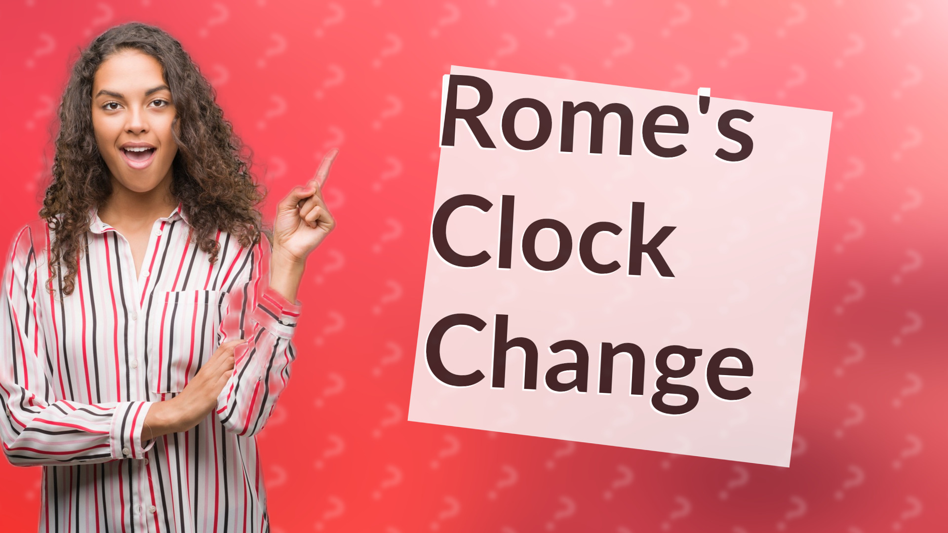 Rome's Clock Change