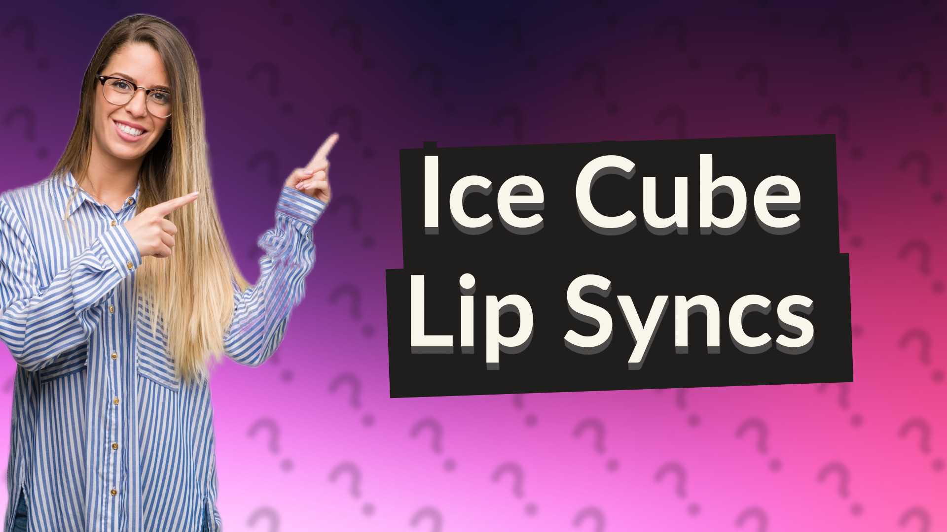 Ice Cube Lip Syncs