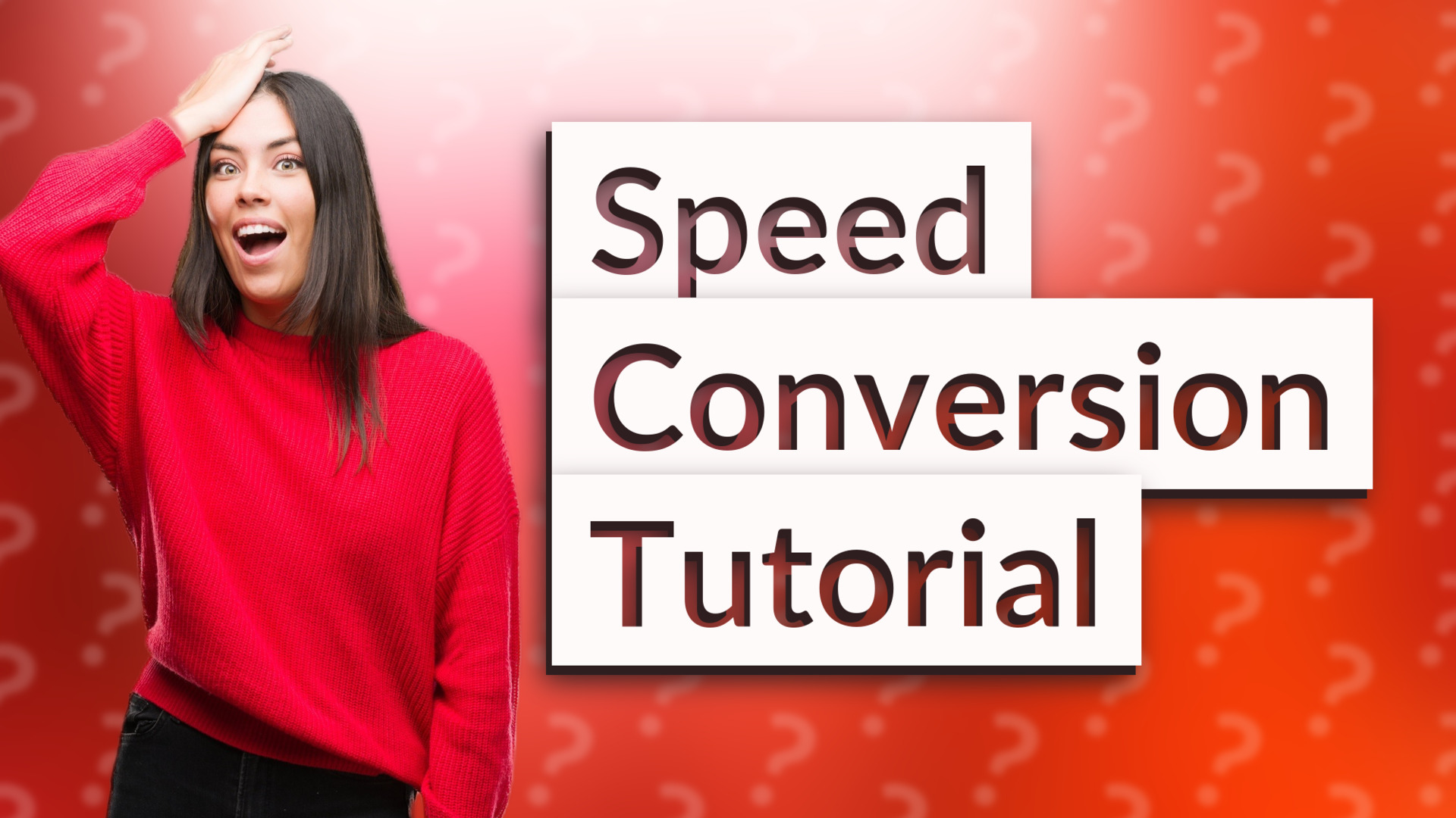 Speed Conversion Tutorial