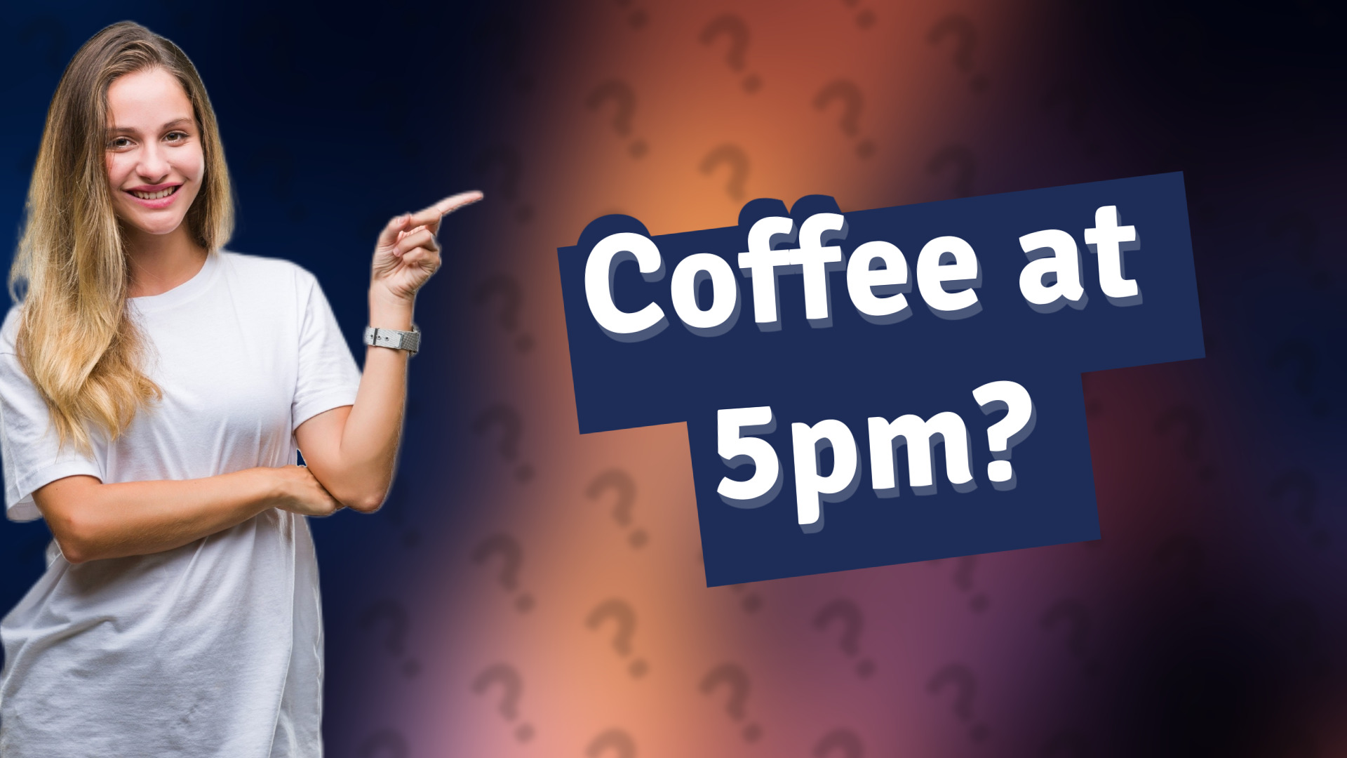 Coffee at 5pm?
