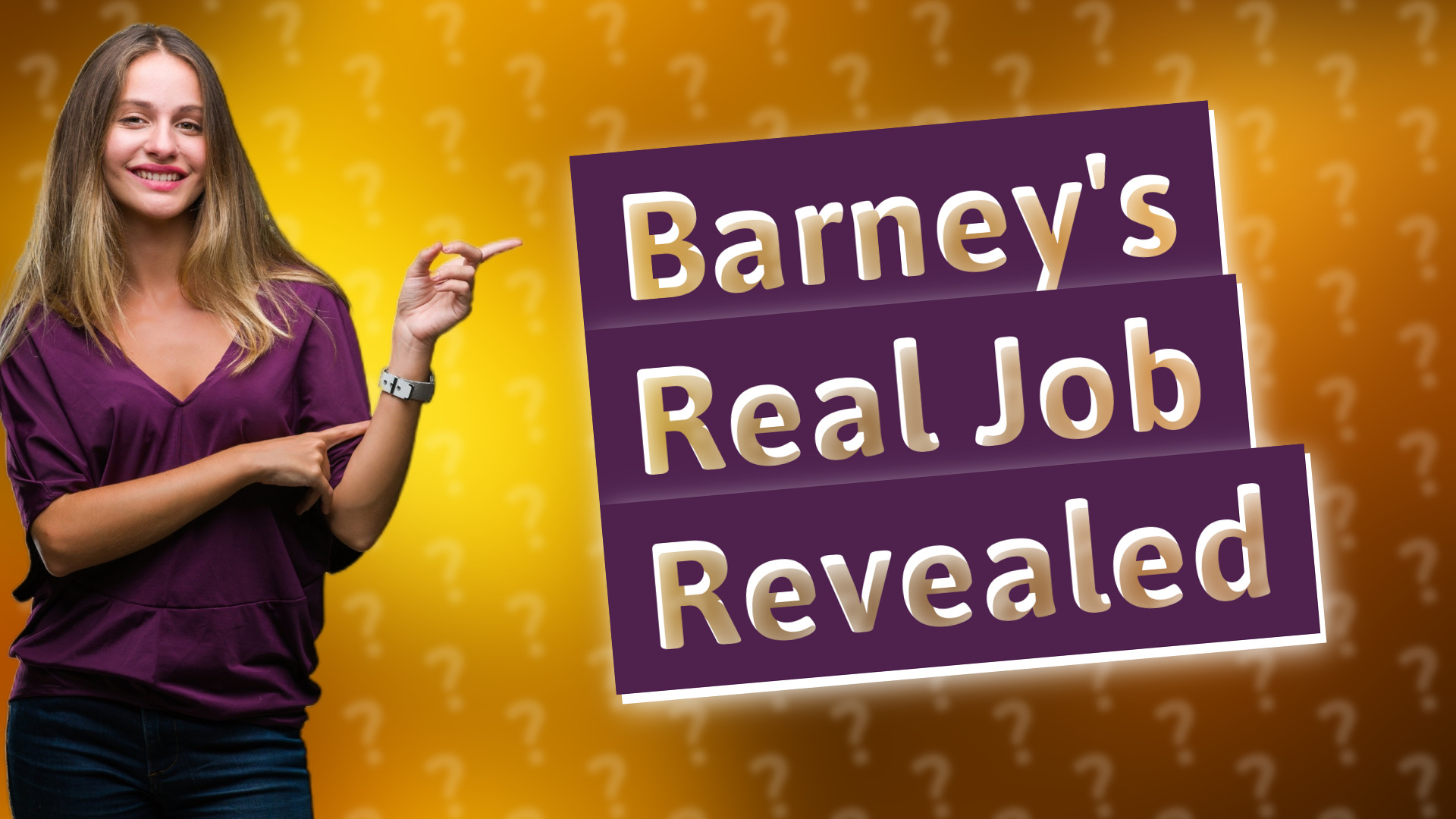 Barney's Real Job Revealed