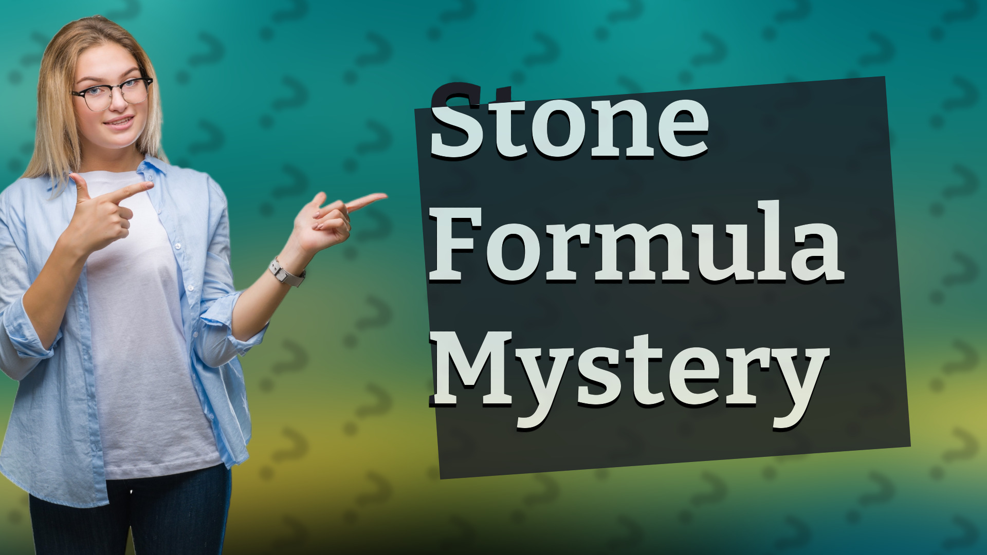 Stone Formula Mystery