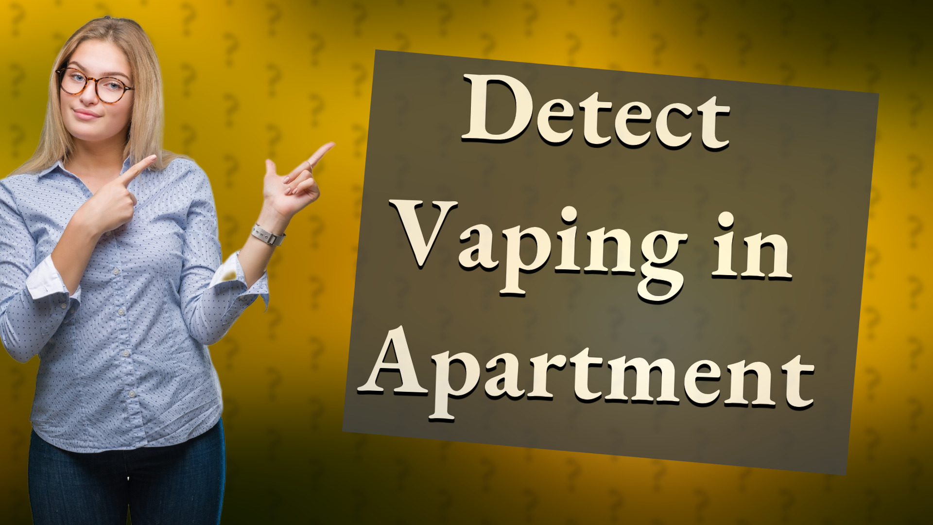 Detect Vaping in Apartment
