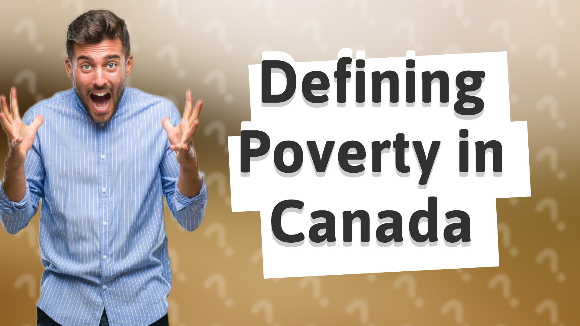 Defining Poverty in Canada