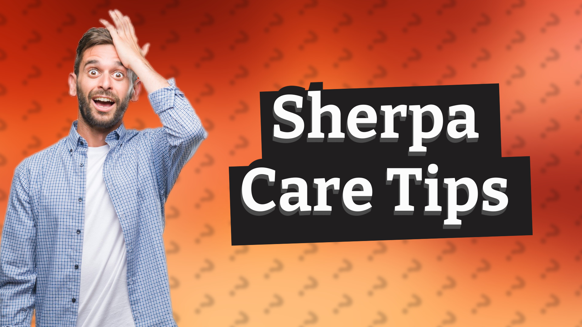 Sherpa Care Tips