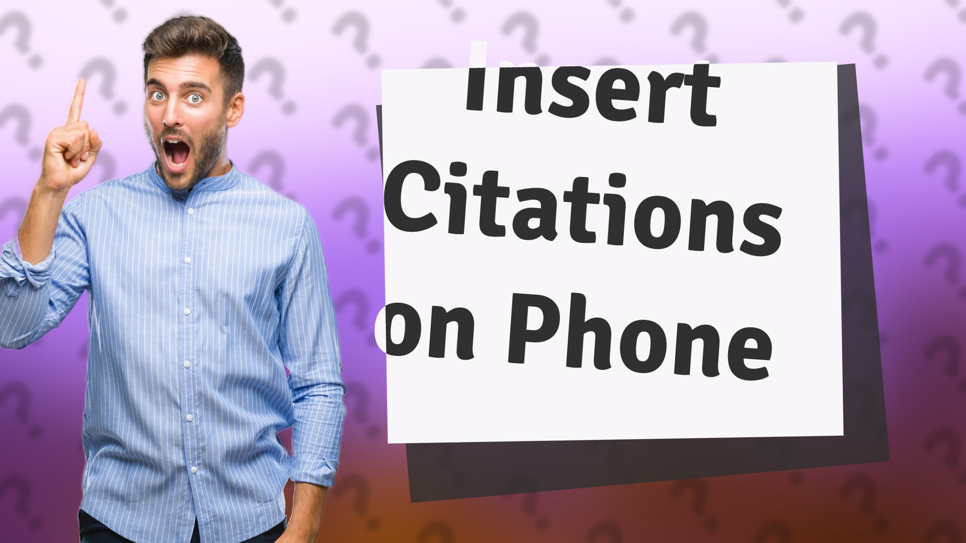 Insert Citations on Phone