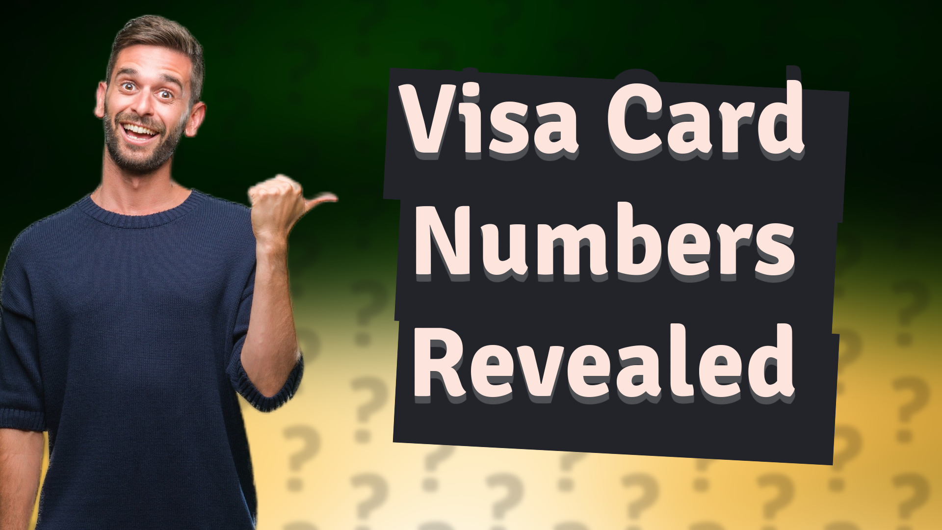 Visa Card Numbers Revealed
