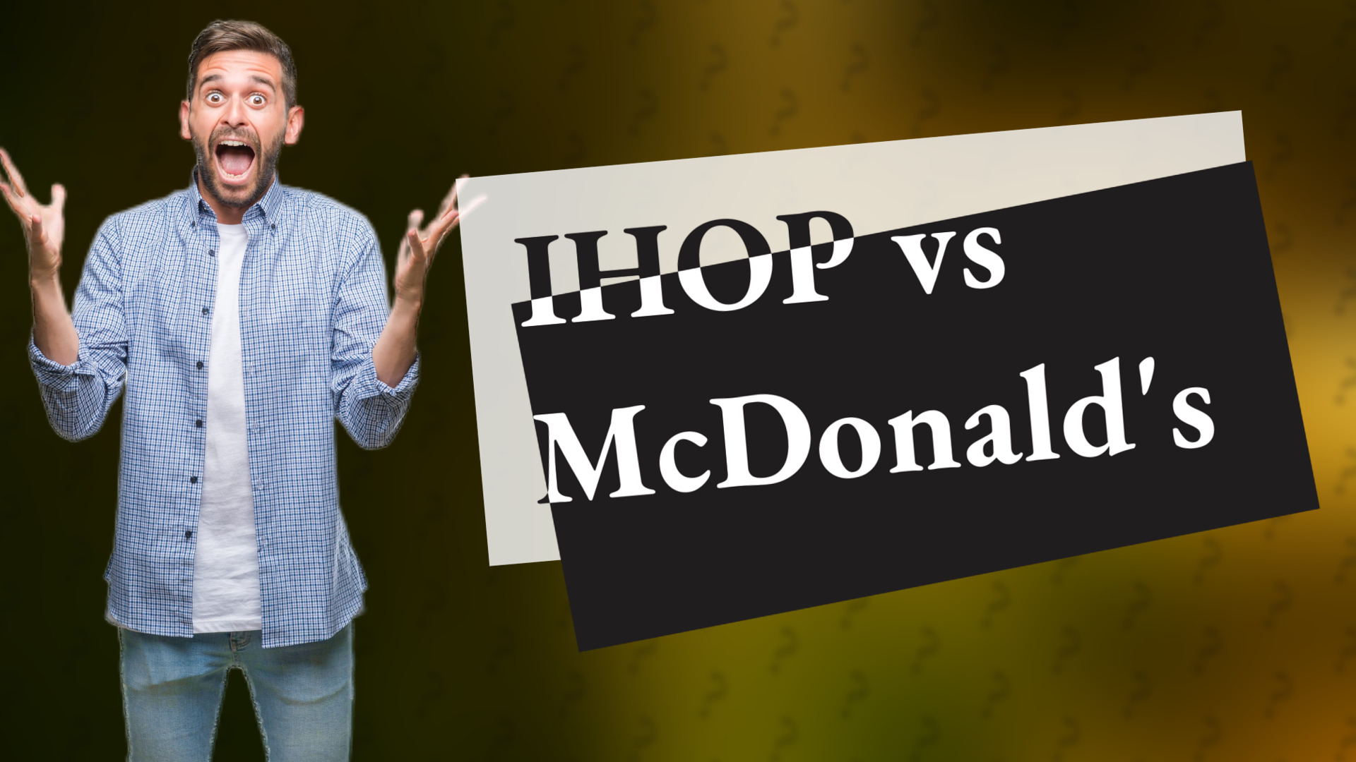 IHOP vs McDonald's