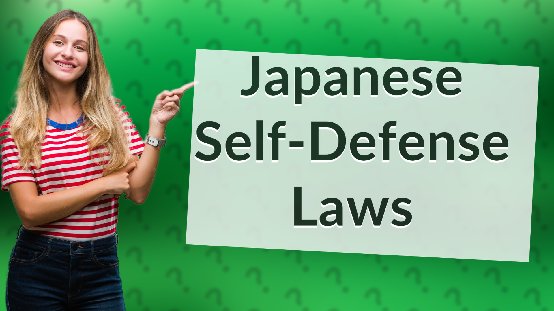 Japanese Self-Defense Laws