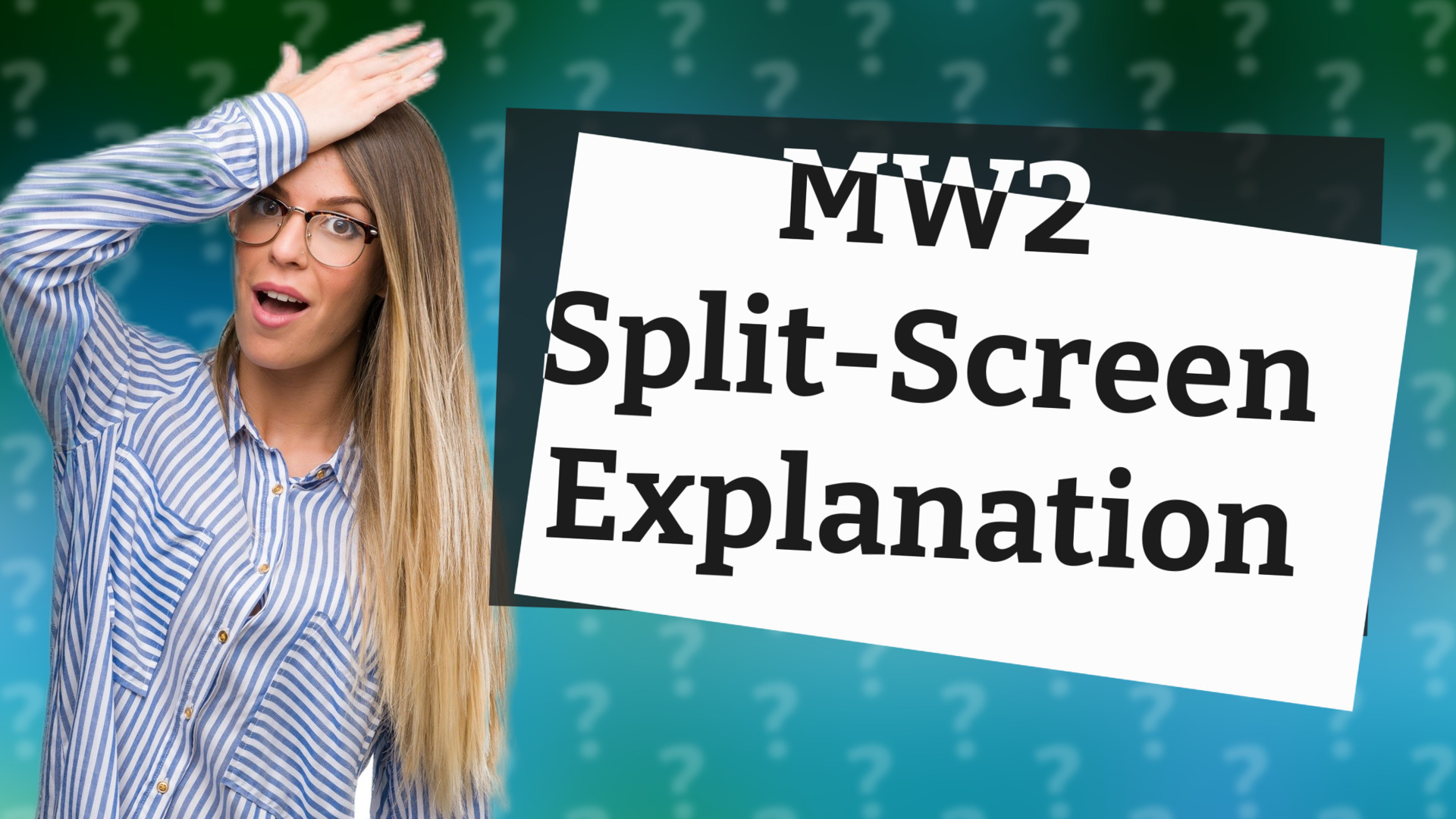 MW2 Split-Screen Explanation