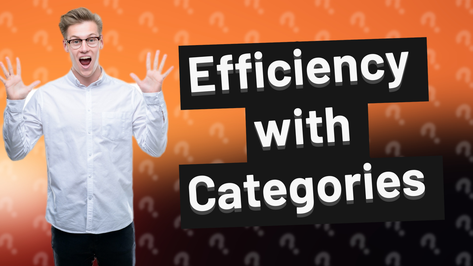 Efficiency with Categories