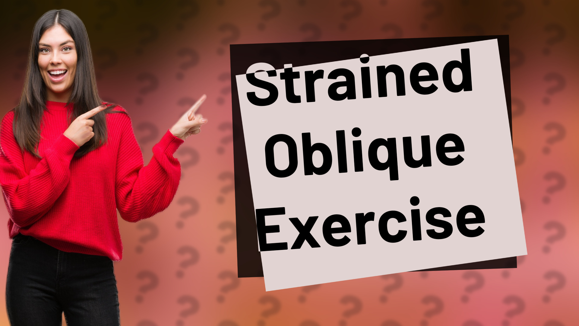 Strained Oblique Exercise