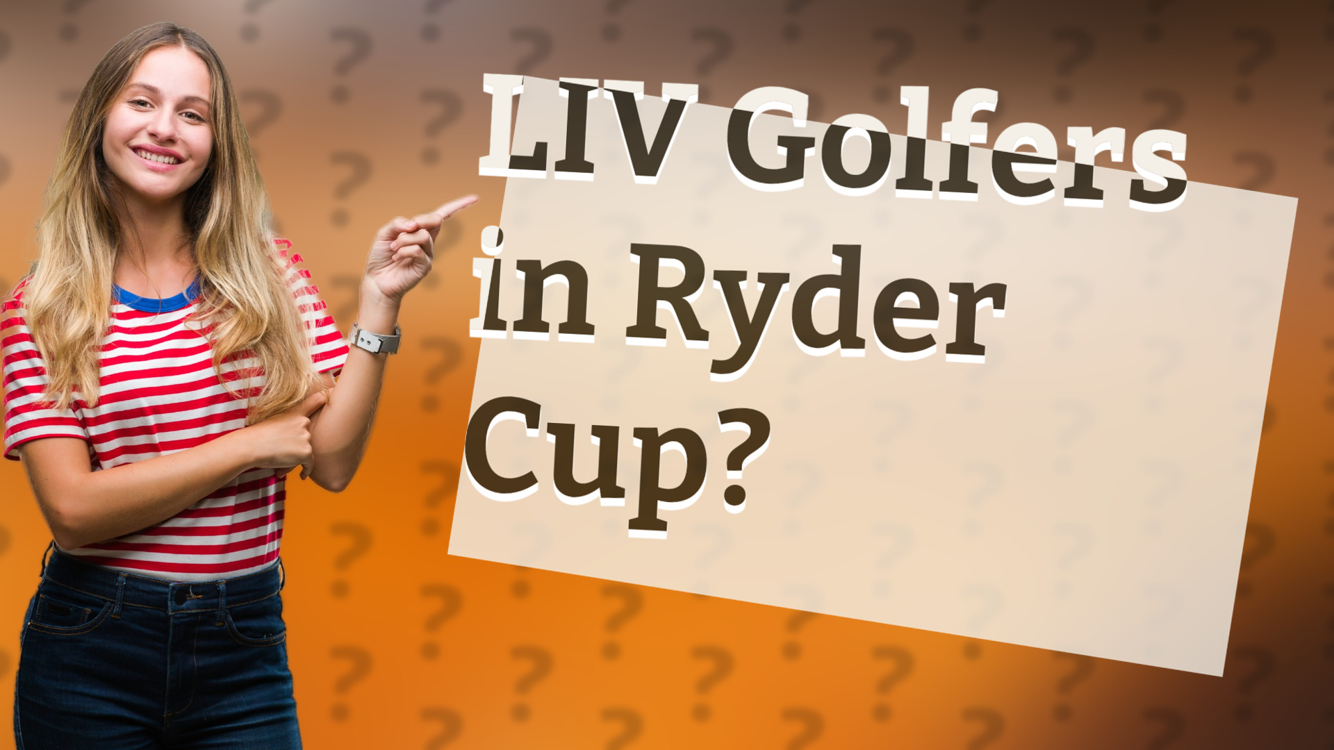 LIV Golfers in Ryder Cup?