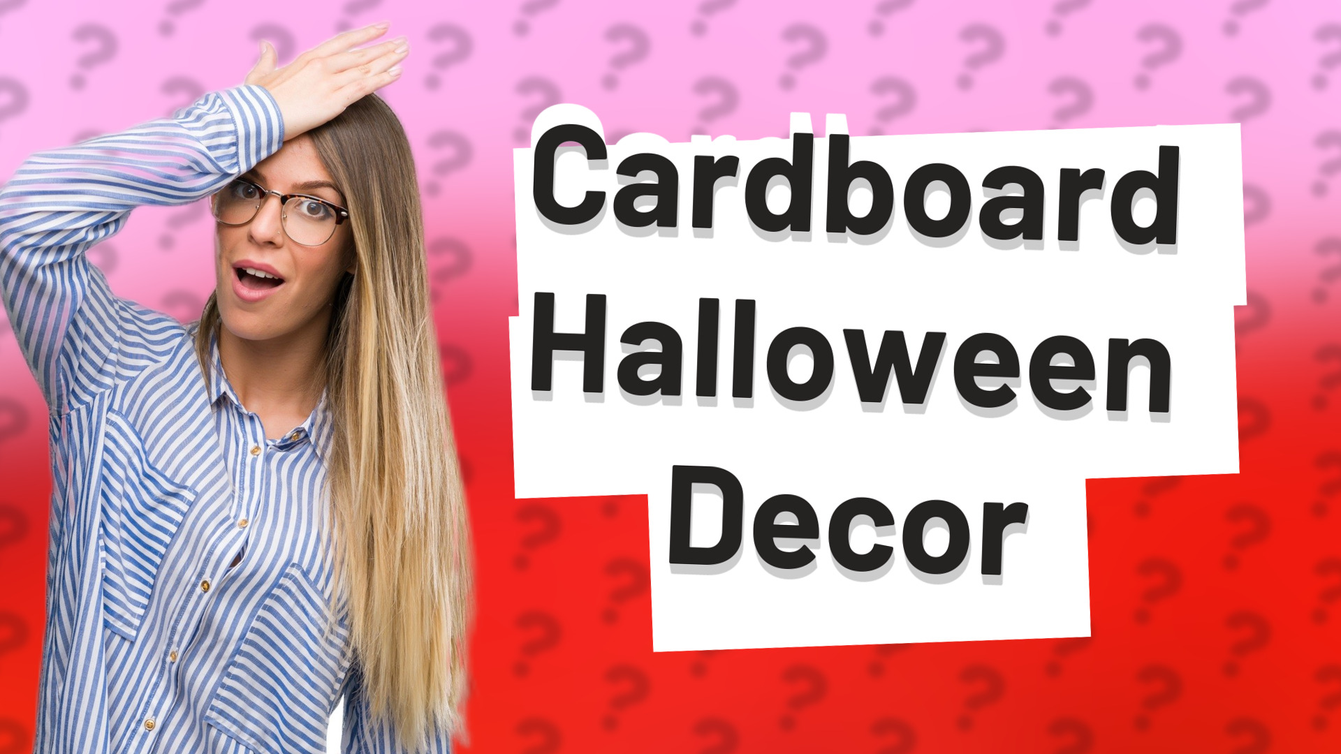 Cardboard Halloween Decor