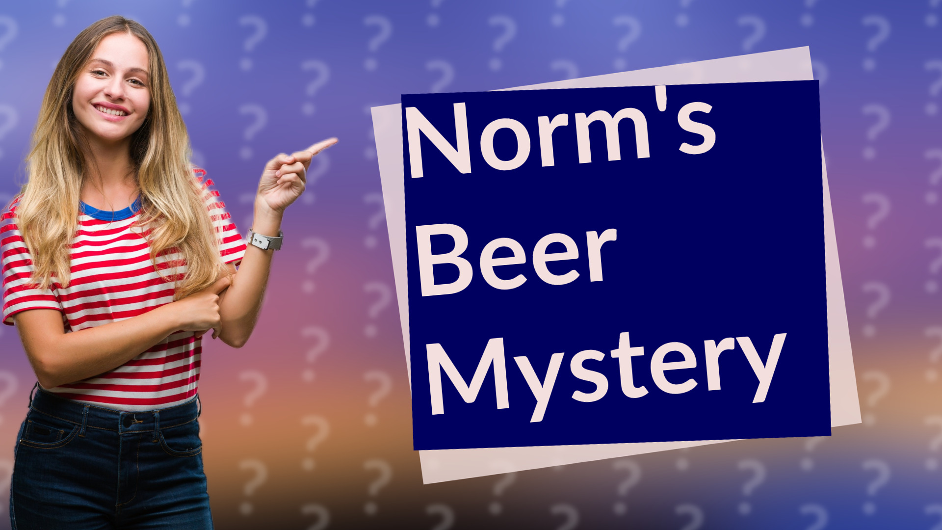 Norm's Beer Mystery