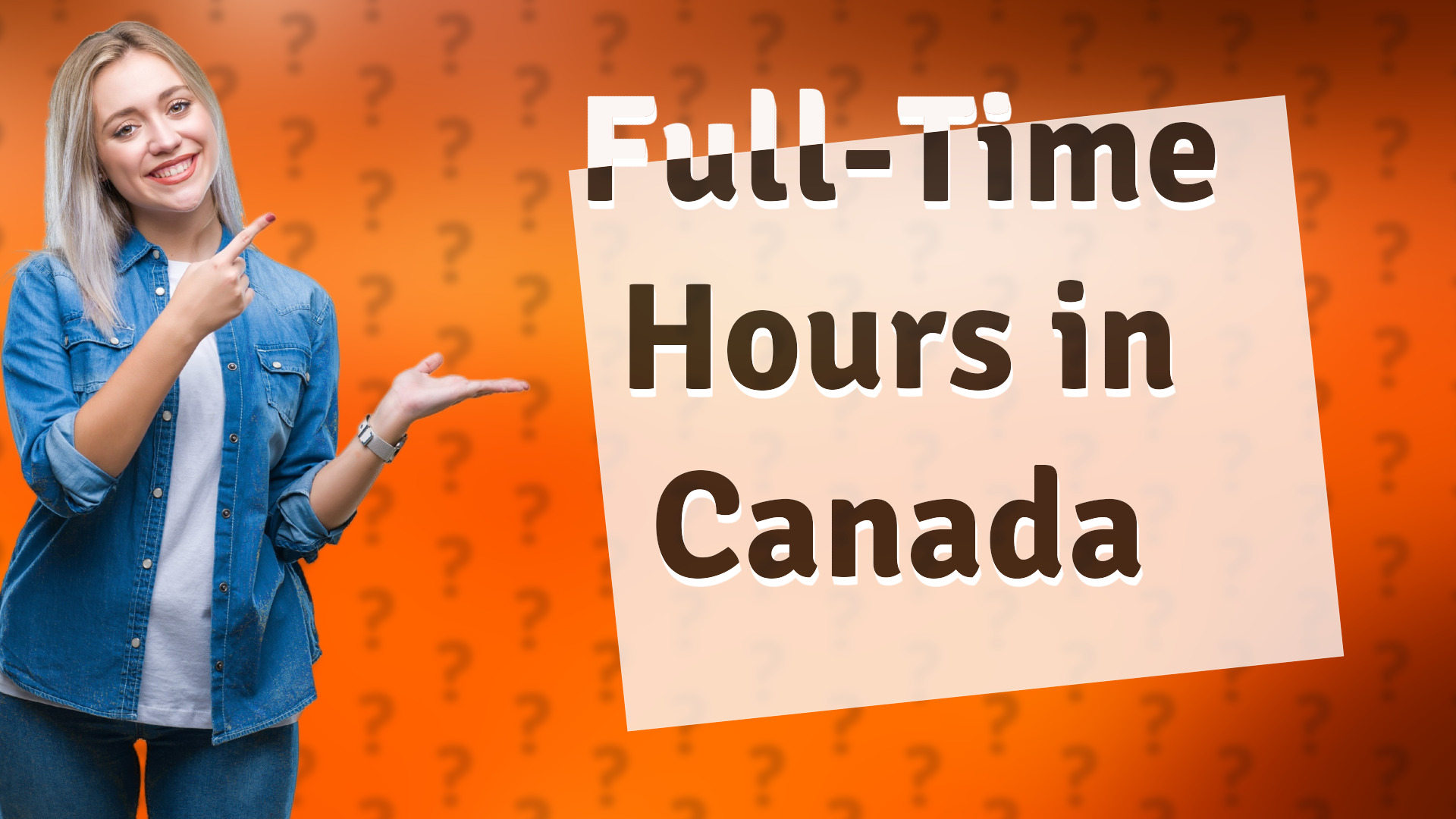 Full-Time Hours in Canada