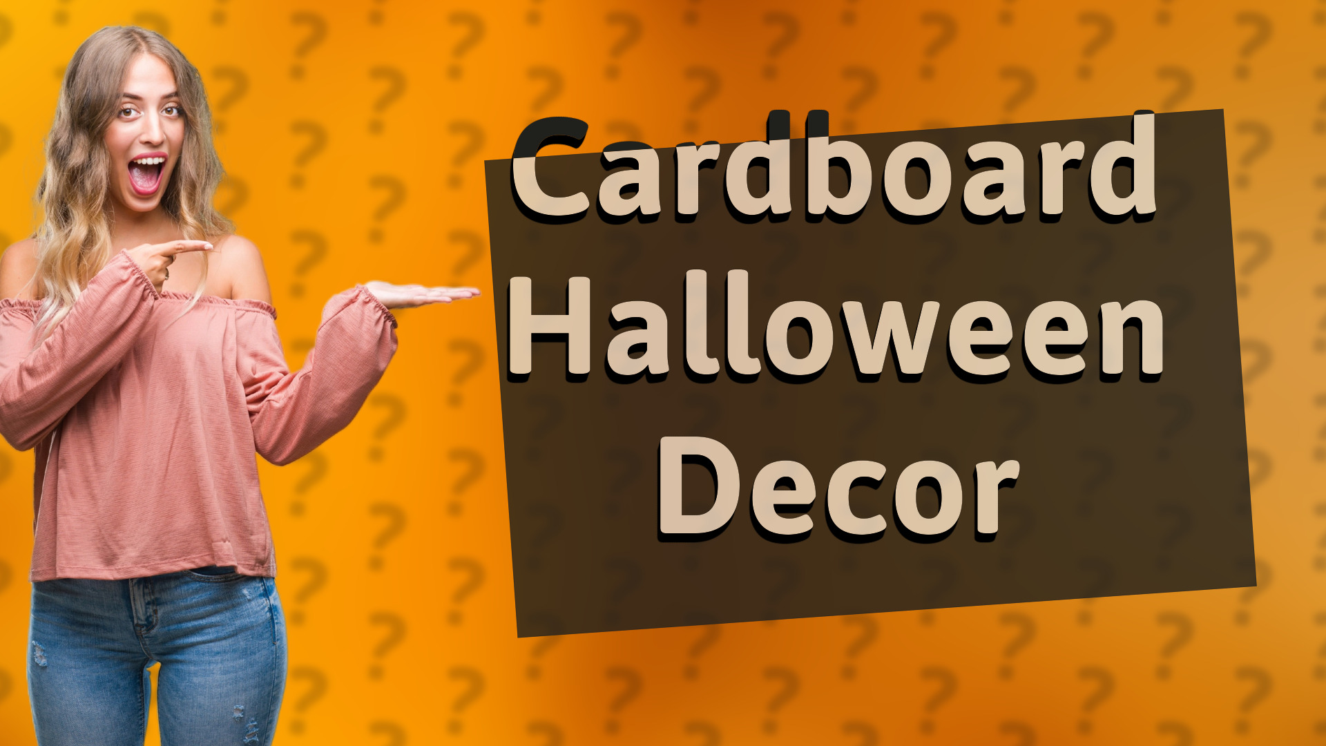 Cardboard Halloween Decor