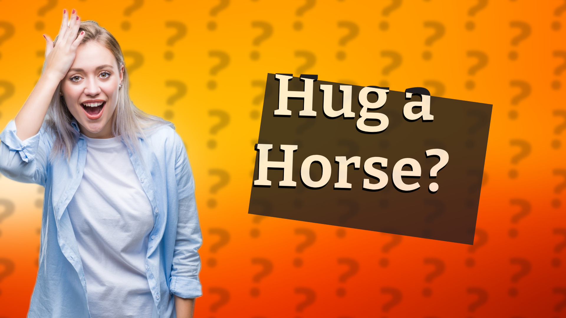Hug a Horse?