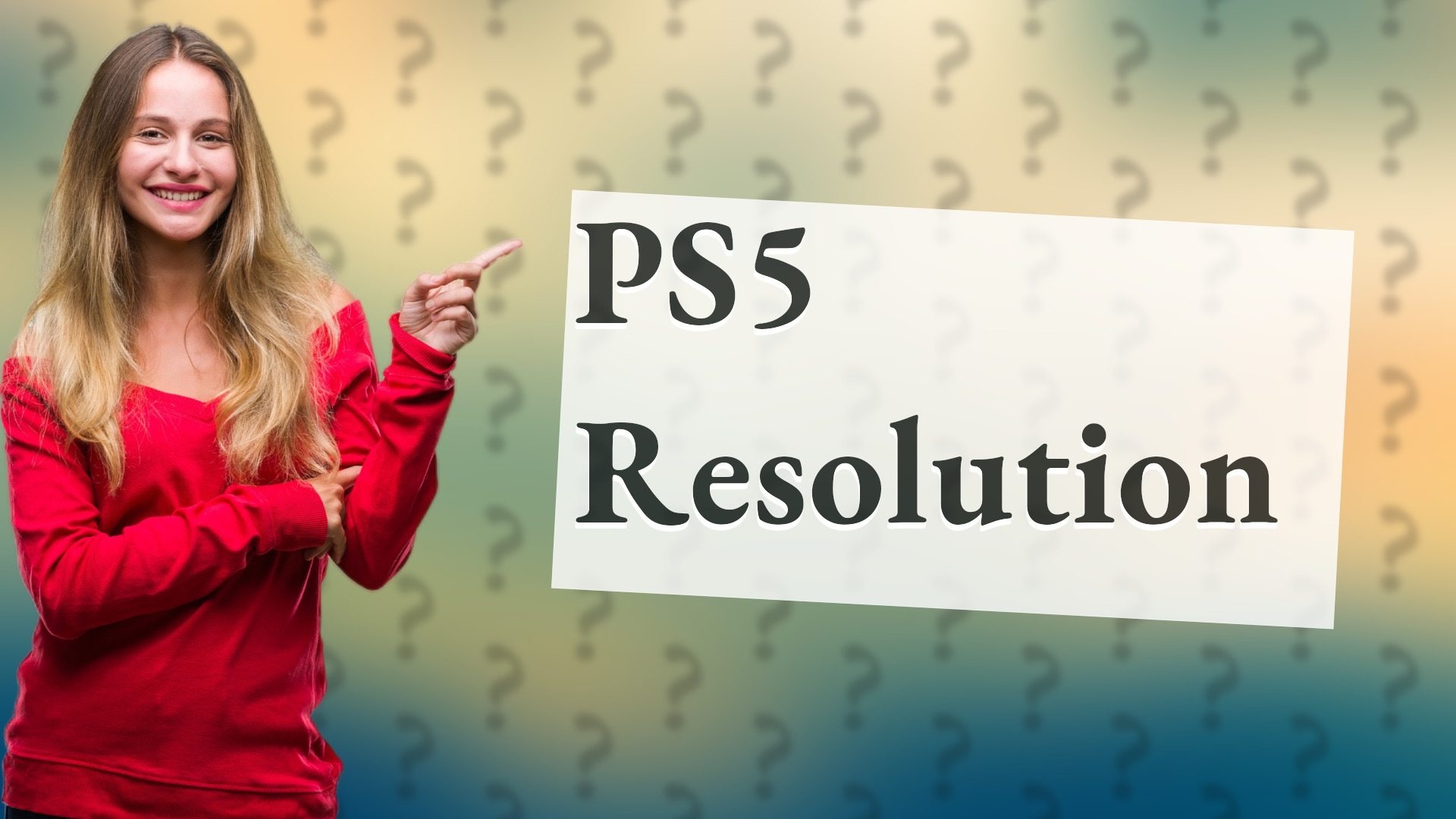 PS5 Resolution