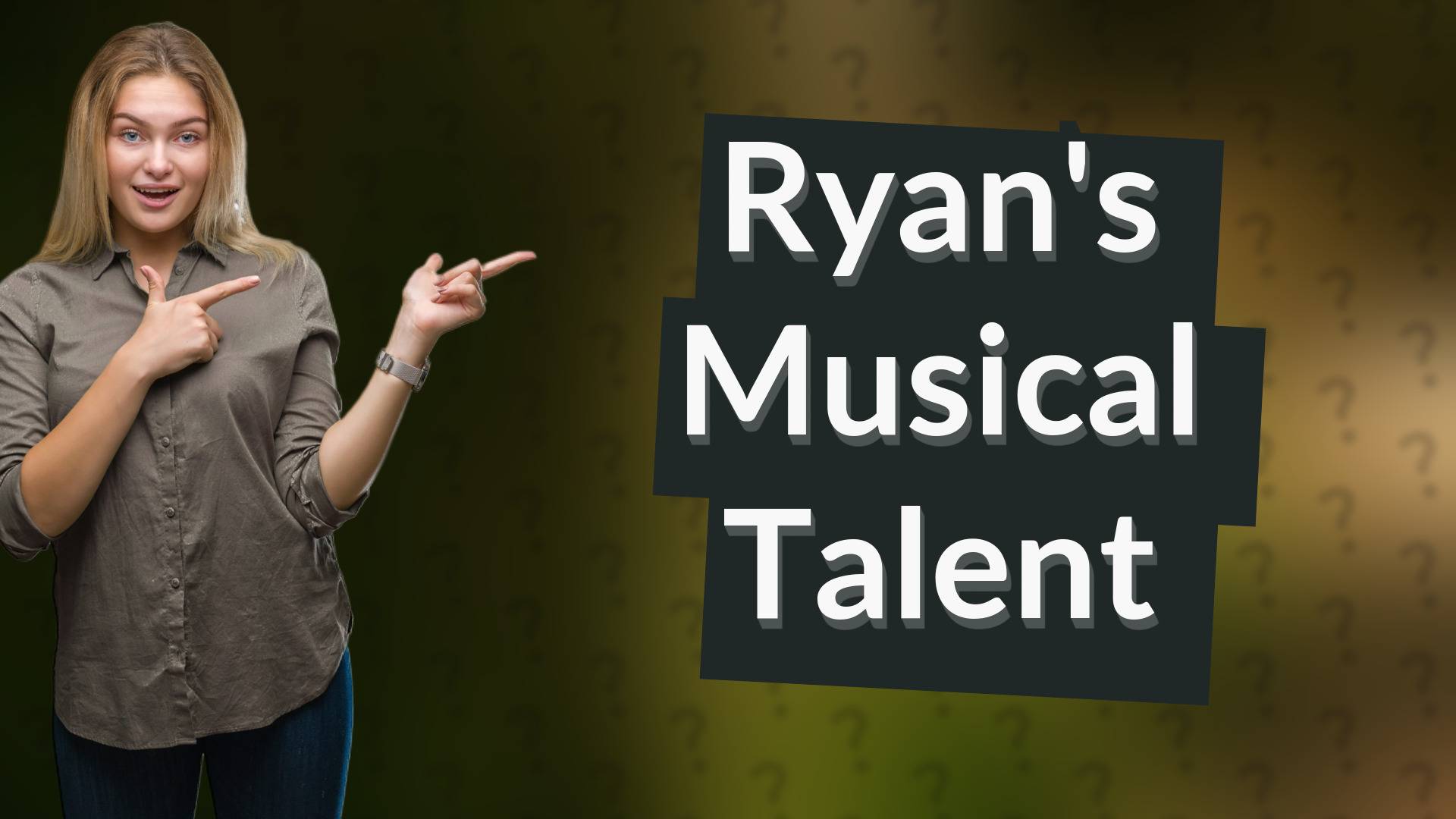 Ryan's Musical Talent