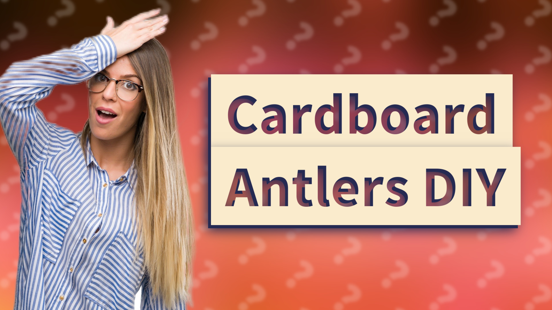 Cardboard Antlers DIY