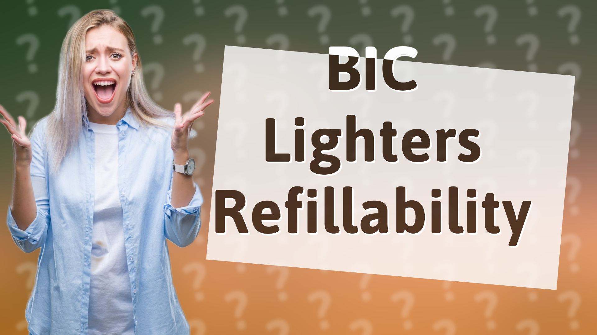 BIC Lighters Refillability
