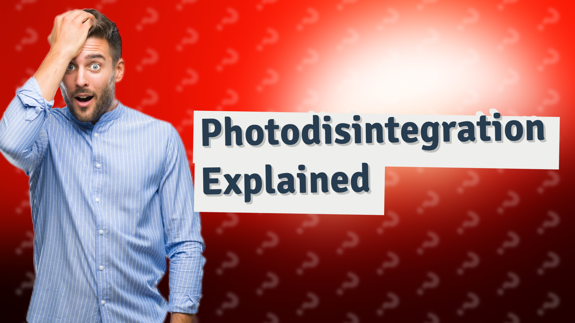 Photodisintegration Explained