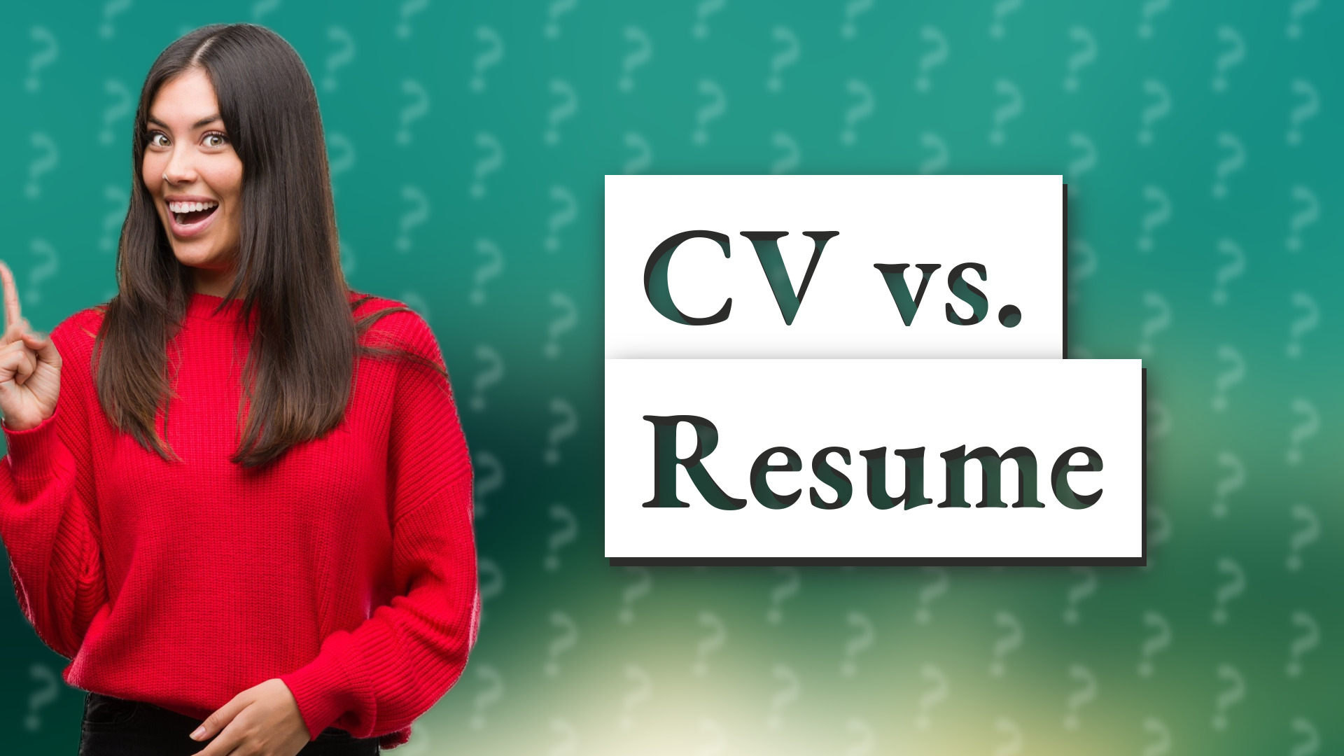 CV vs. Resume
