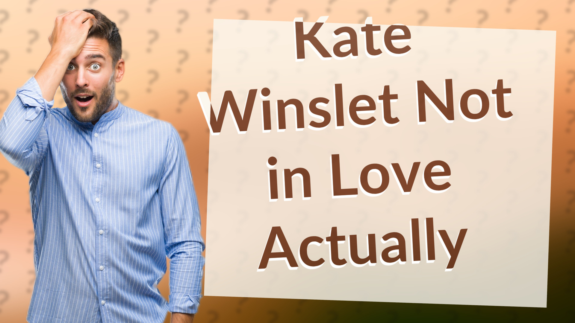 Kate Winslet Not in Love Actually