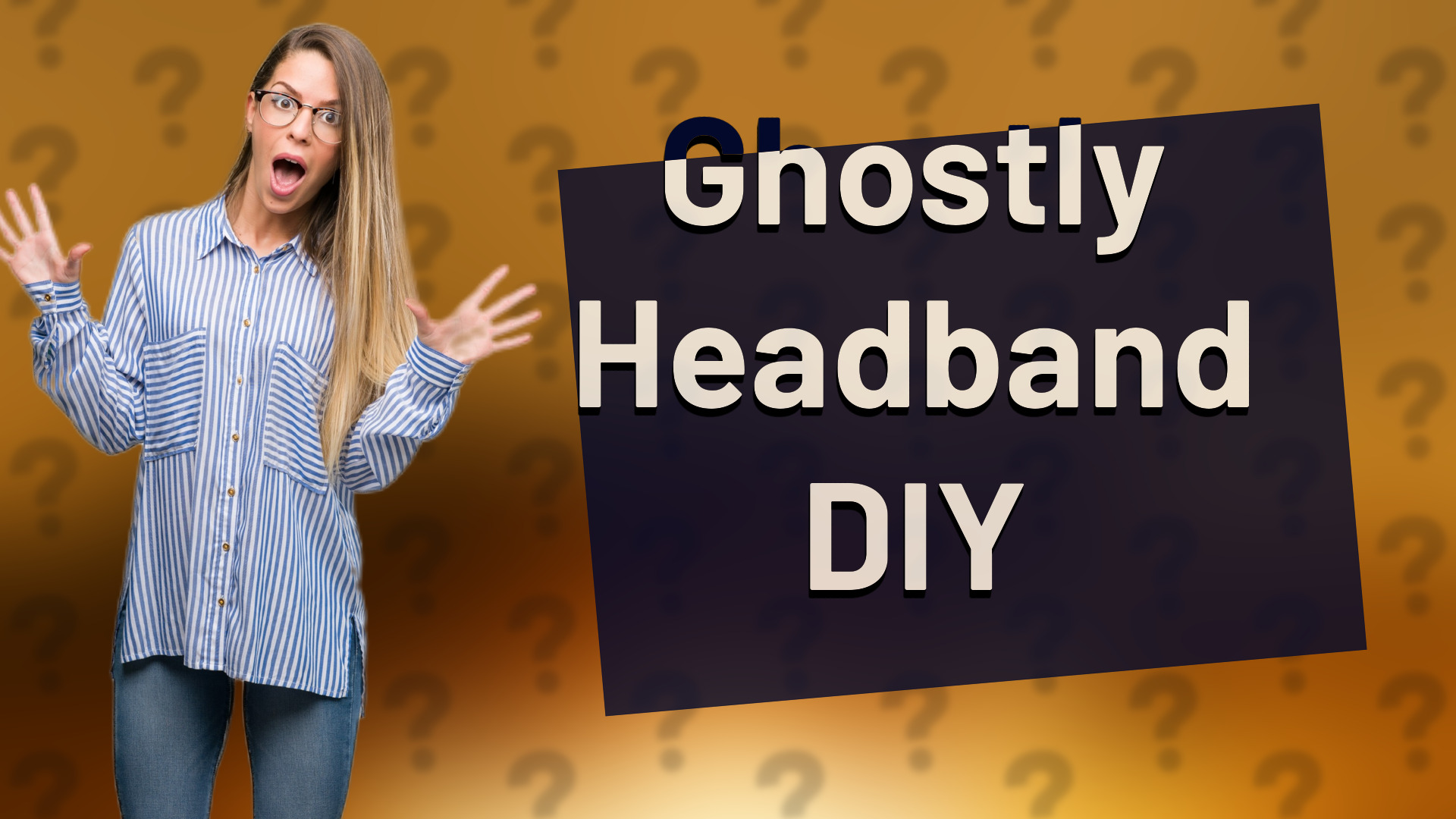 Ghostly Headband DIY