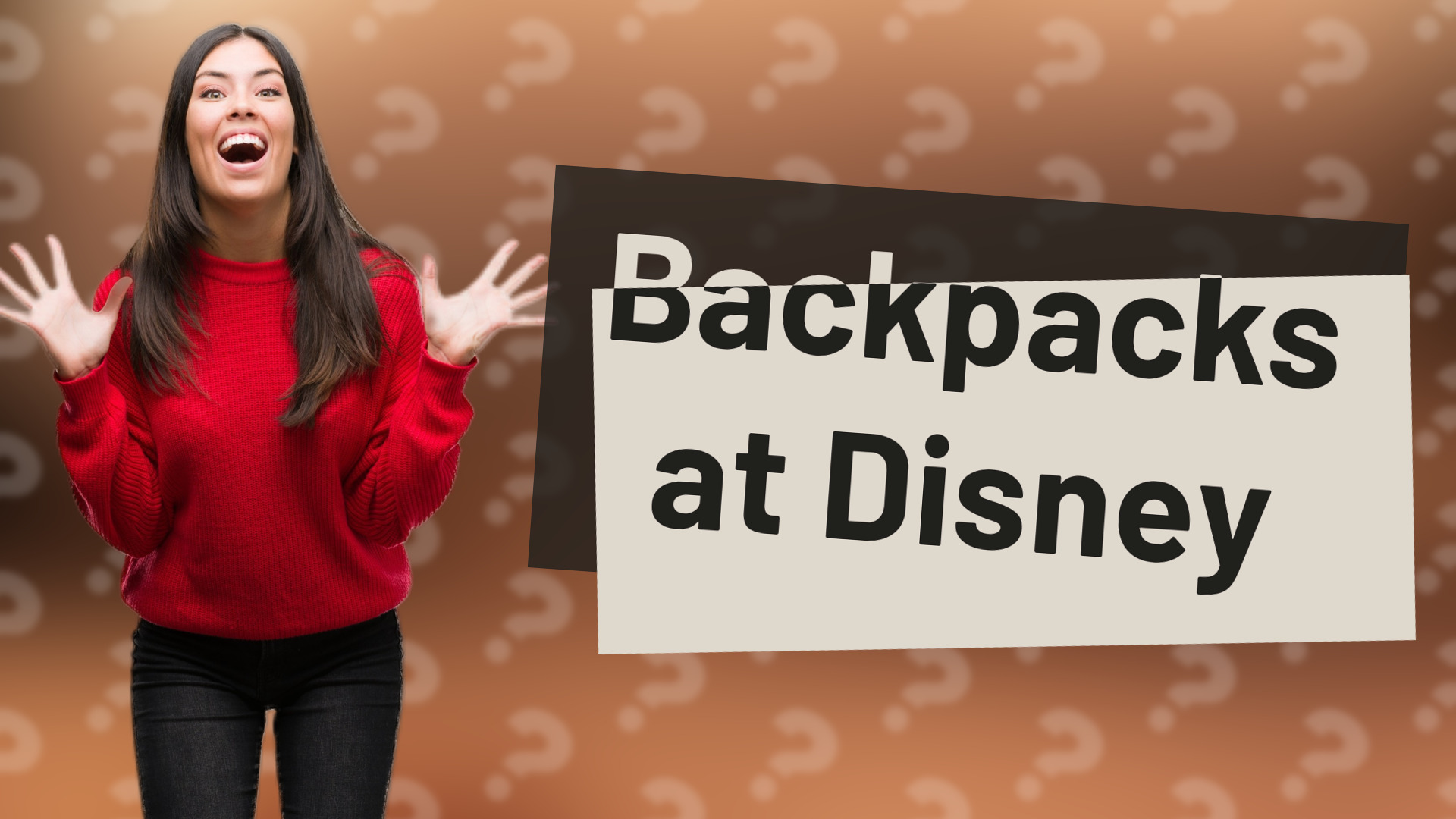 Backpacks at Disney