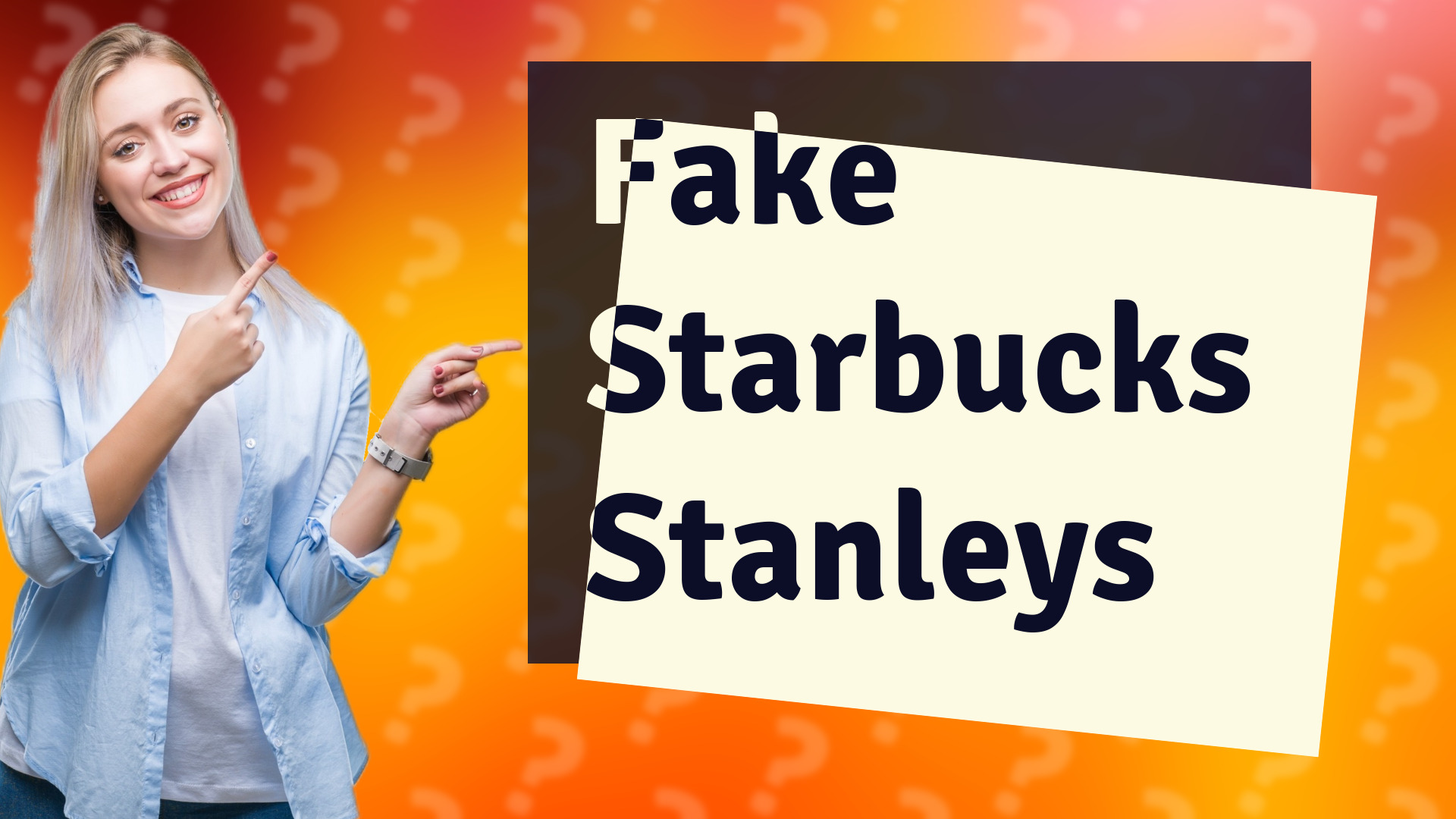 Fake Starbucks Stanleys