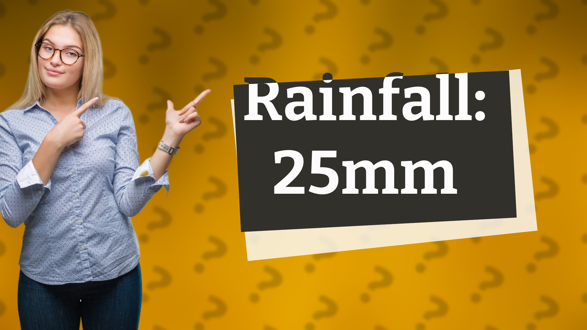 Rainfall: 25mm