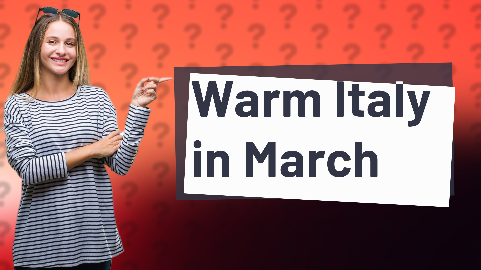 Warm Italy in March
