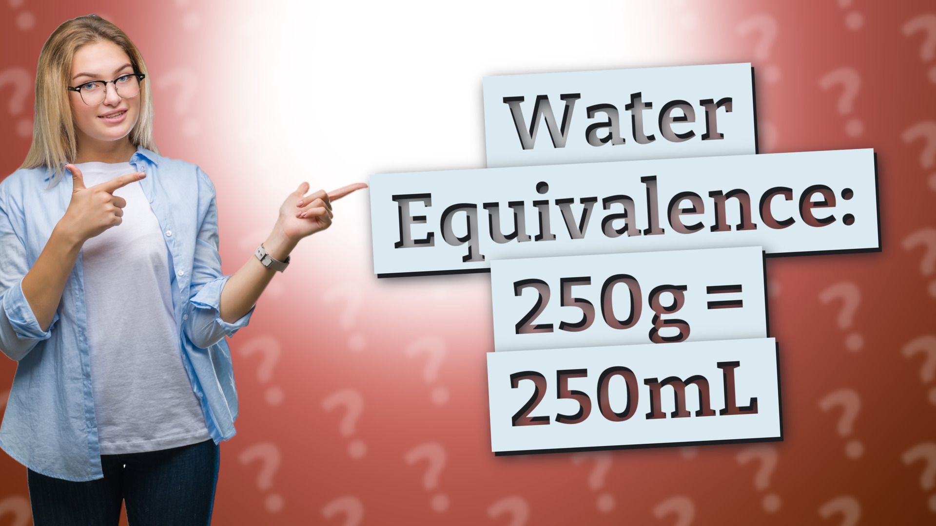 Water Equivalence: 250g = 250mL