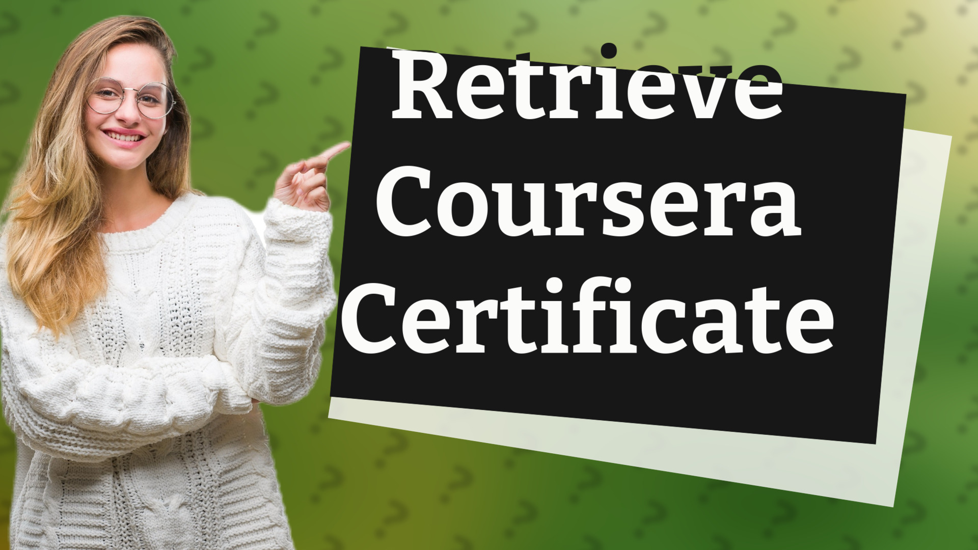 Retrieve Coursera Certificate