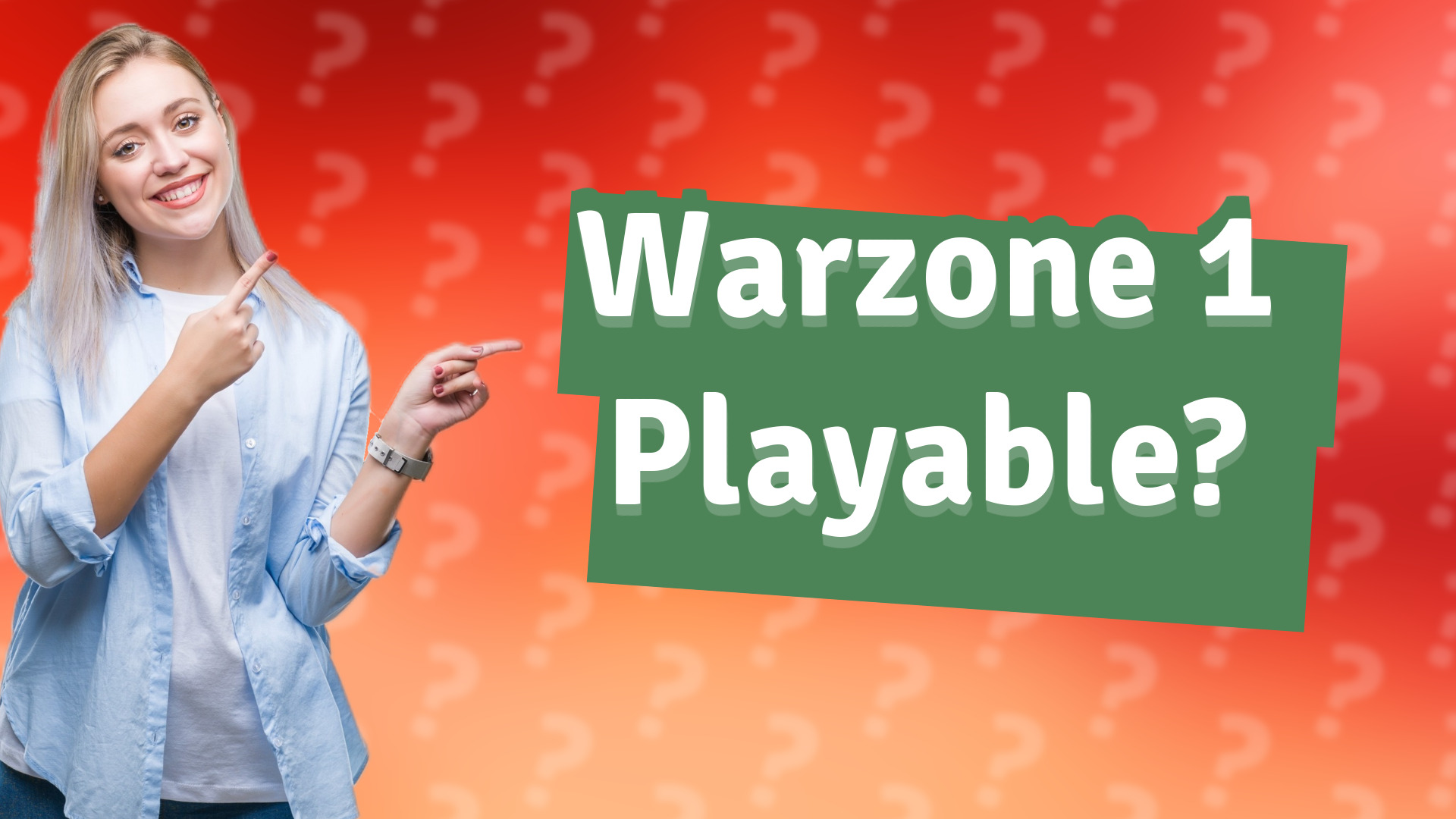 Warzone 1 Playable?
