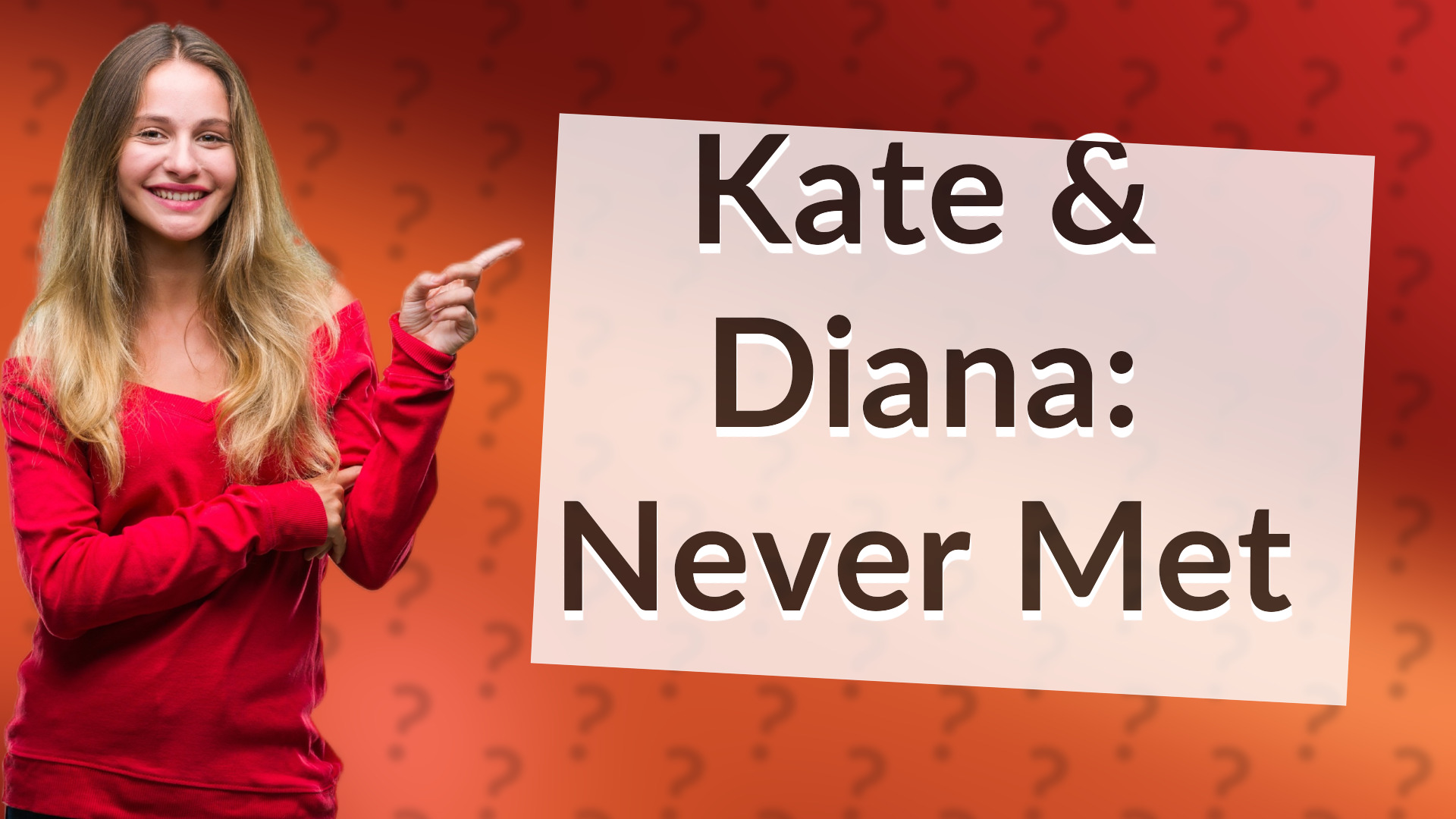 Kate & Diana: Never Met