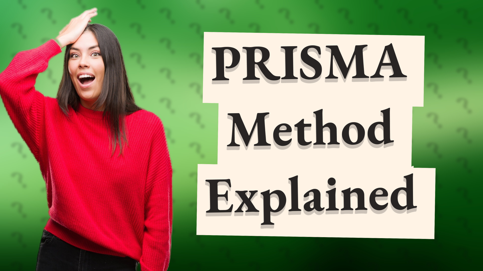 PRISMA Method Explained
