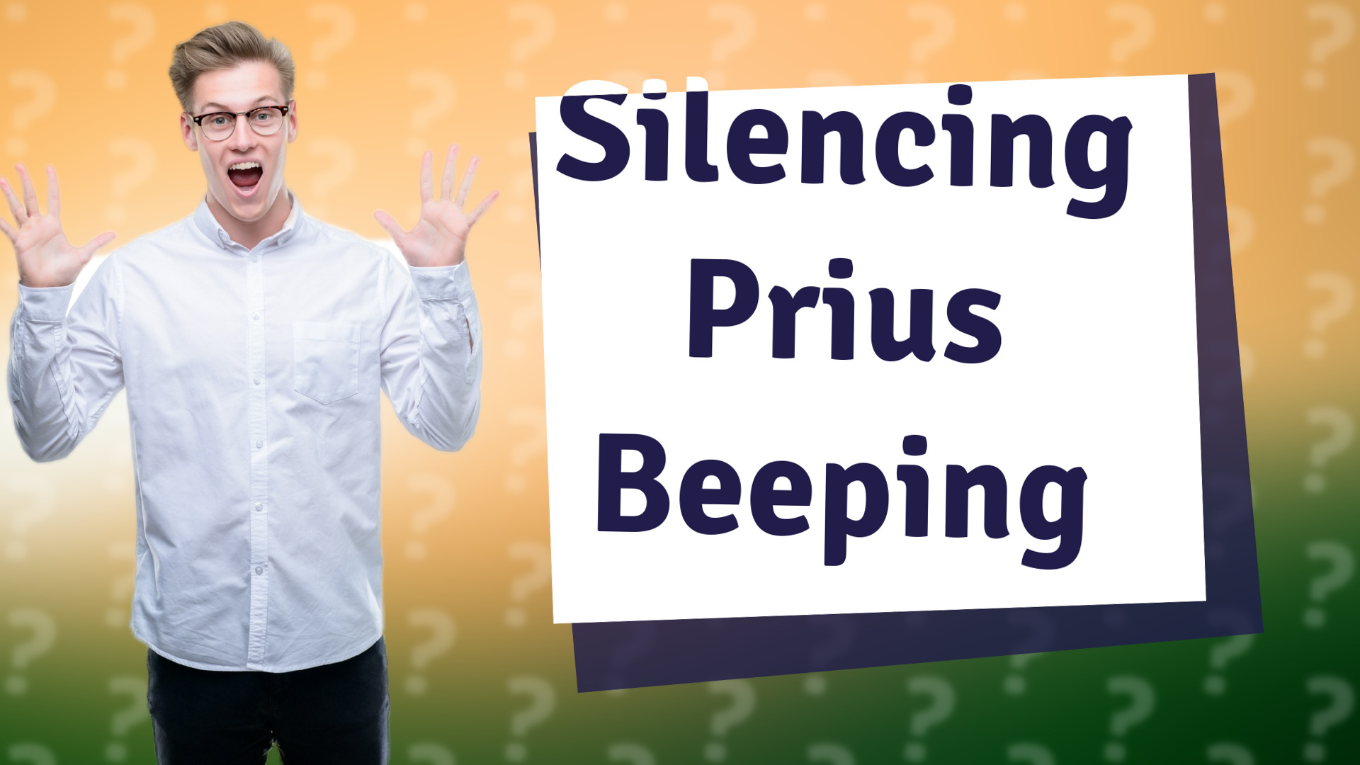 Silencing Prius Beeping