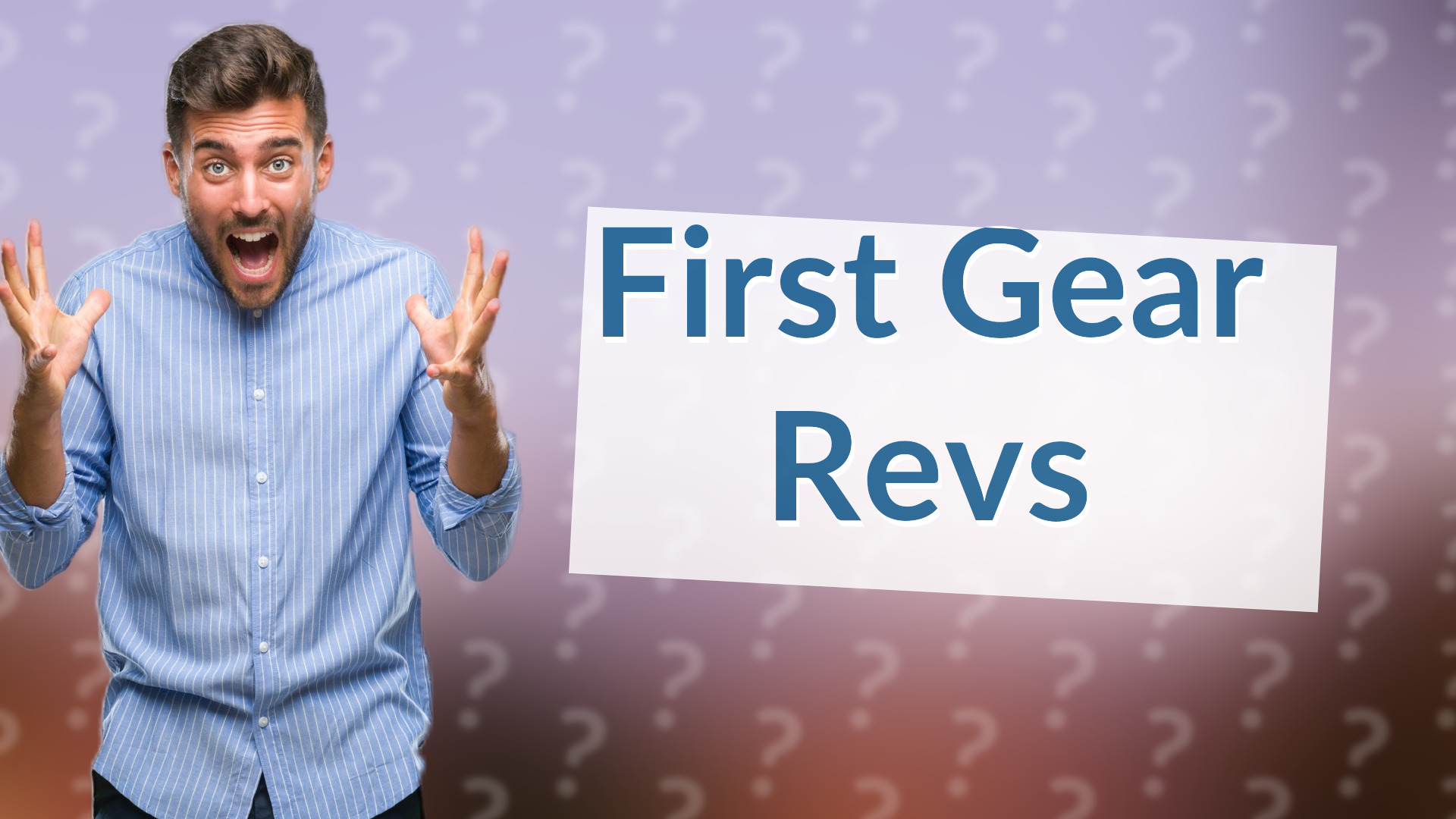First Gear Revs