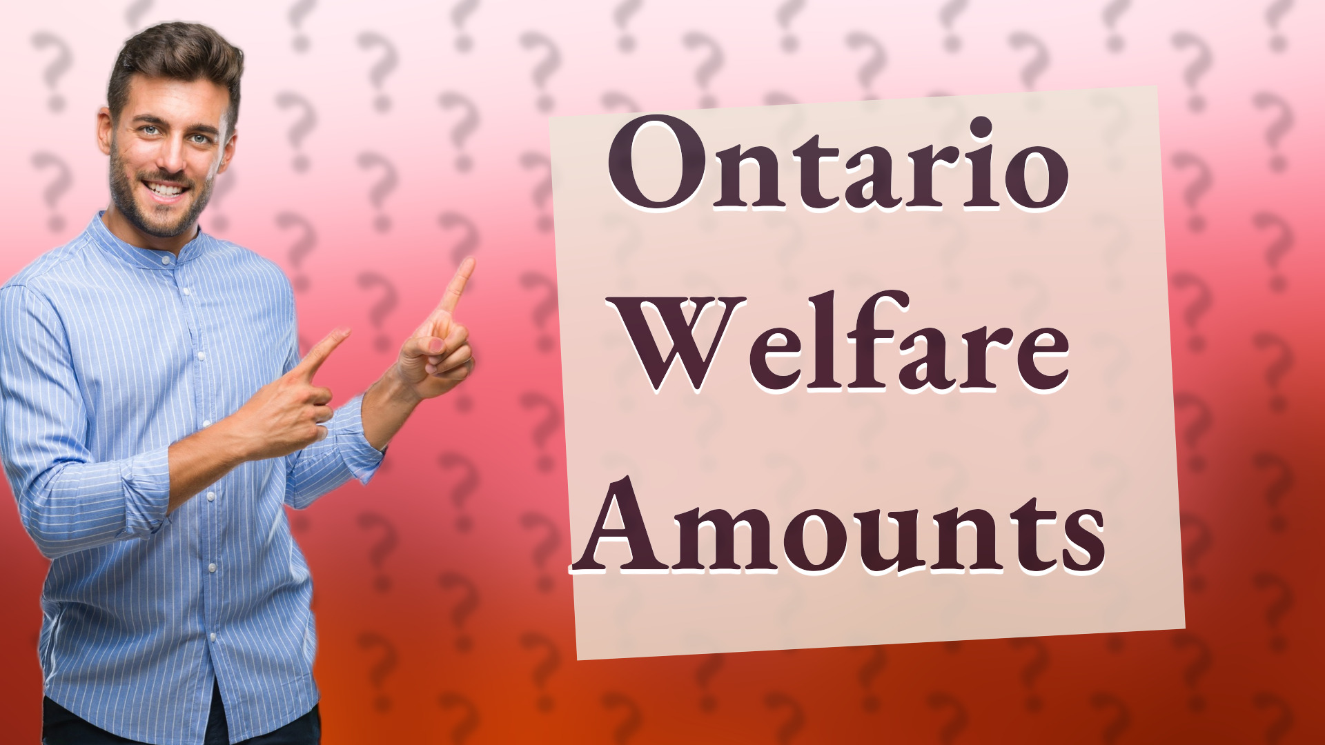Ontario Welfare Amounts
