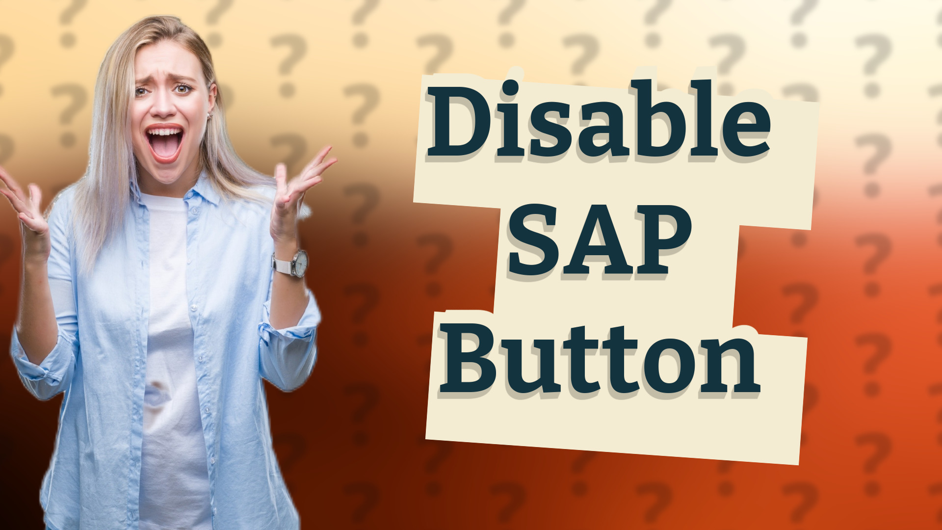 Disable SAP Button
