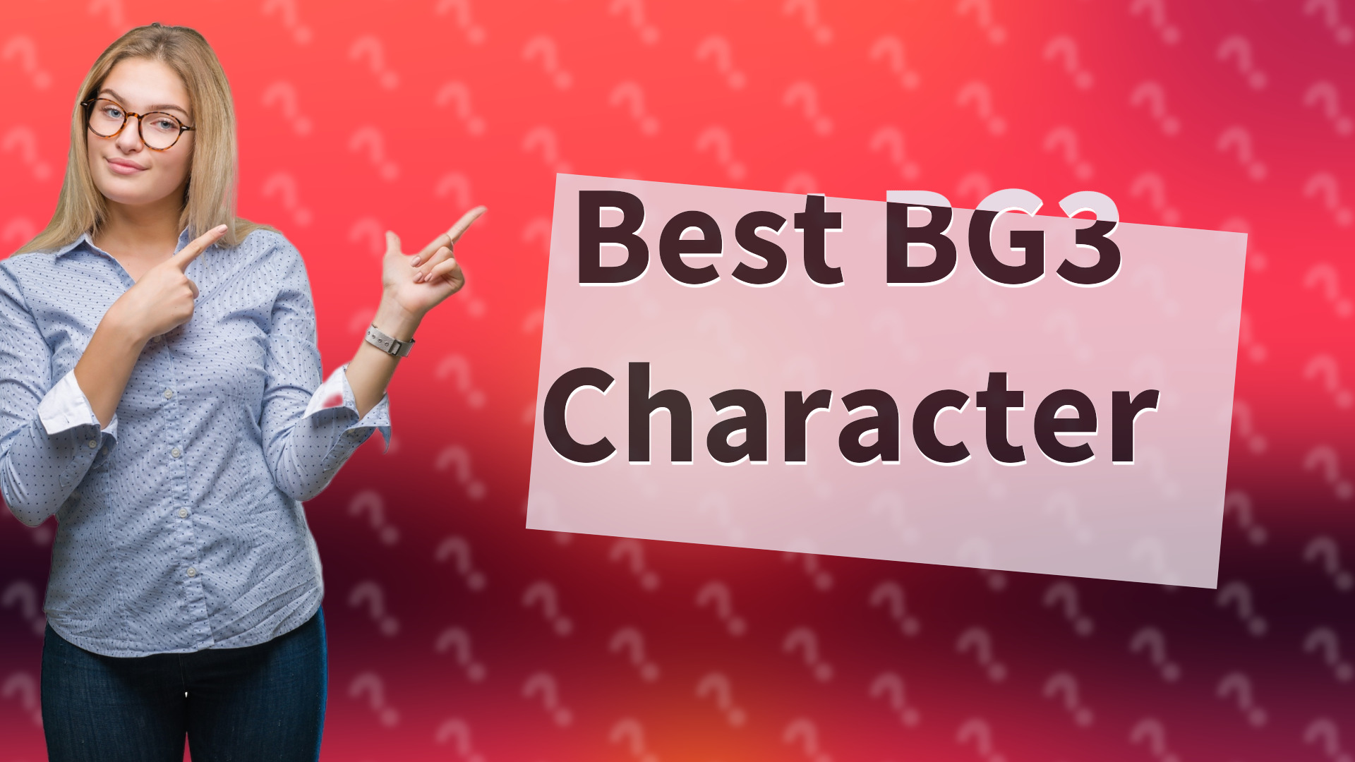 Best BG3 Character